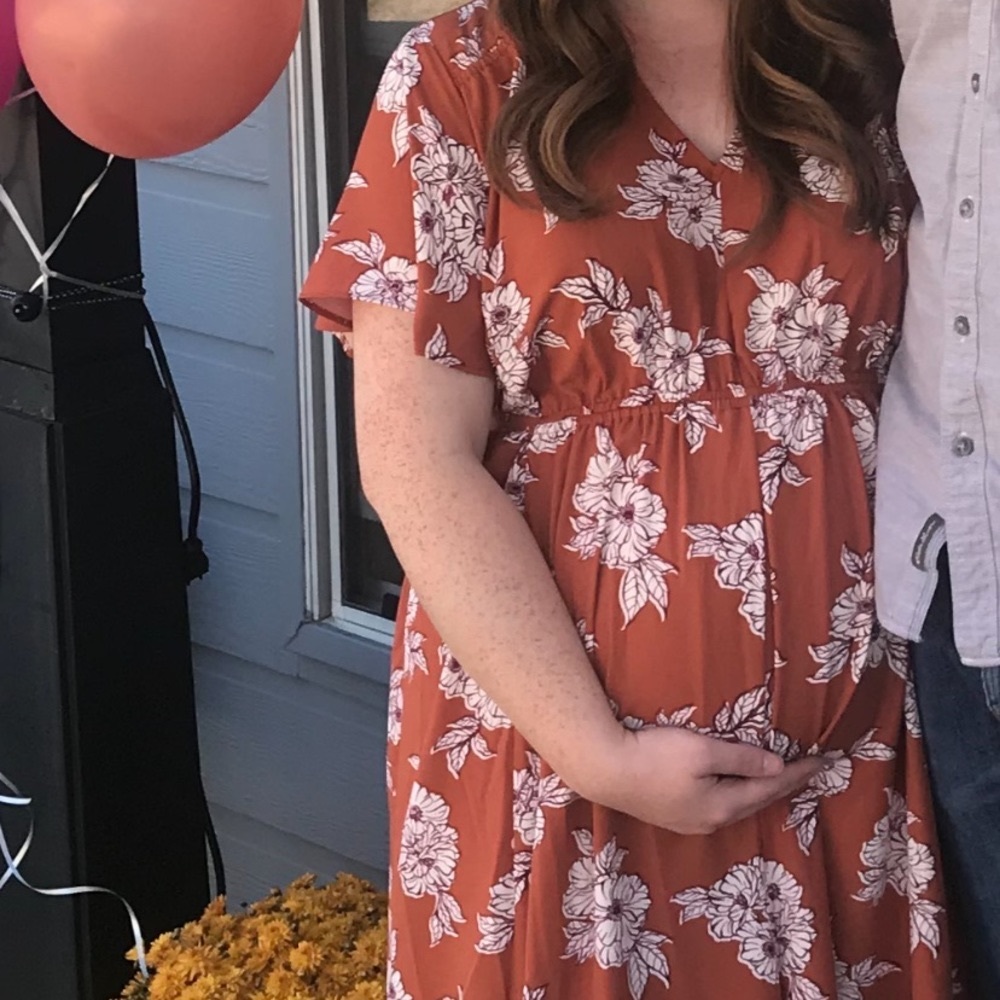 Maternity floral dress